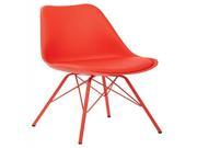 Emerson Student Side Chair With 4 Leg base in Red Finish