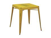 Bristow Antique Metal Table in Antique Yellow KD