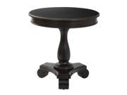 Avalon Round Accent table in Antique Black Finish