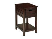 Camille Side Table in Walnut Finish