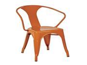 OSP Designs 30 Metal Chair 4 Pack Orange