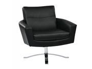 Nova Chair With Black Faux Leather By Ave 6