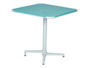 Albany 30 Square Folding Table in Pastel Teal