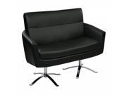 Nova Loveseat With Black Faux Leather by Ave 6