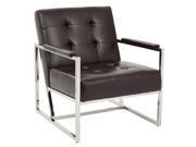 Nathan Chair in Espresso Croc Faux Leather