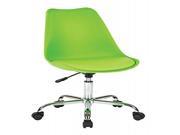 Emerson Student Side Chair With pneumatic Crome base in Green Finish