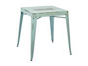 Bristow Antique Metal Table in Antique Sky Blue KD