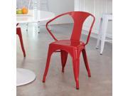 30 Metal Chair 4 Pack Red
