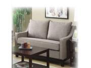 Regent Loveseat in Milford Dolphin Fabric with Dark Expresso Legs