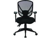 Black Office Chair with Saddle Seat Design KD