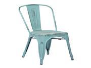 Bristow Armless Chair Antique Sky Blue Finish 4 Pack