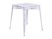 Bristow Antique Metal Table in Antique White KD