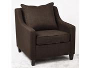 Regent Chair in Milford Java Fabric with Dark Expresso Legs