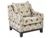 Regent Chair in Arizona Oyster Fabric with Dark Expresso Legs