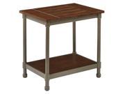 Sullivan End Table with Pewter Walnut Finish