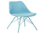 Emerson Student Side Chair With 4 Leg base in Teal Finish