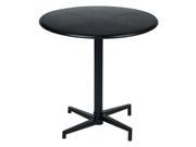 Oxton 30 Round Folding Table in Matte Black