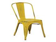 Bristow Armless Chair Antique Yellow with Blue Specks Finish 4 Pack
