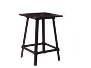Olympia Metal Bar Table with Copper Top and Matte Black Legs