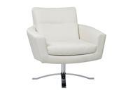 Nova Chair With White Faux Leather By Ave 6