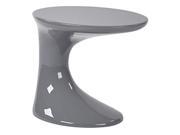 Slick Side Table with High Gloss Grey Finish by Ave Six