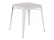 Paterson Metal Table in White Finish