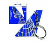 United Airlines Tail Keychain Post Continental Merger Livery