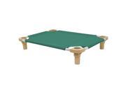 30x22 Pet Cot in Teal with Tan Legs, Unassembled 30x22 Pet Cot in Teal with Tan Legs, Unassembled
