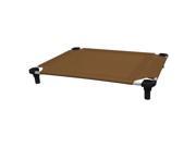 40x30 Pet Cot in Brown with Black Legs Unassembled