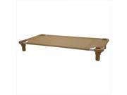 40x22 Pet Cot in Tan with Teal Legs Unassembled