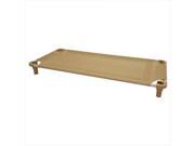 52x22 Pet Cot in Tan with Gray Legs Unassembled