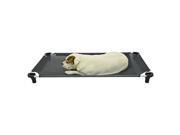 52x30 Pet Cot in Black with Black Legs Unassembled