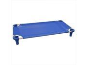 52x22 Pet Cot in Blue with Teal Legs Unassembled