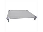 52x22 Pet Cot in Gray with Teal Legs Unassembled