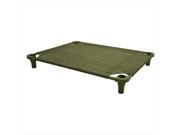 40x30 Pet Cot in Sage with Tan Legs Unassembled