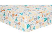 Lullaby Zoo Deluxe Flannel Fitted Crib Sheet