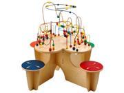Kids Fleur Rollercoaster Multi Activity Learning Fun Table With 4 Attached Stool