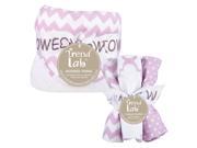 Orchid Bloom 6 Piece Chevron Hooded Towel and Wash Cloth Set