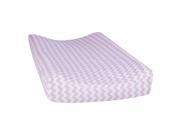 Orchid Bloom Chevron Changing Pad Cover