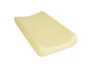 Triangles Yellow and Aqua Changing Pad Cover