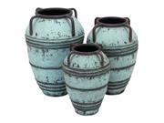 Set of 3 Metal Vase with Exemplified Finesse