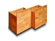 2 Flat Panel Bed Drawers Twin Full Natural Maple