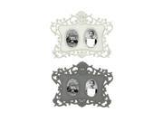2 Pc Classy Vintage Themed Wall Photo Frame Set
