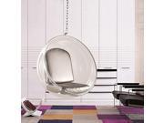 Fine Mod Imports Bubble Hanging Chair Silver
