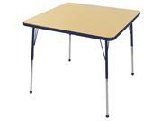 30 Square Table Maple Navy Standard Ball