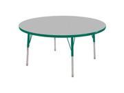60 Round Table Grey Green Toddler Swivel