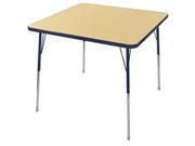 48 Square Table Maple Navy Toddler Swivel