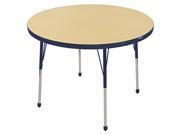 48 Round Table Maple Navy Toddler Ball
