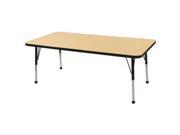 30x60 Rect Table Maple Navy Standard Ball
