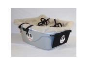 FidoRido Products FRG1BG L Gray One Seater with Beige Fleece and Large Harness